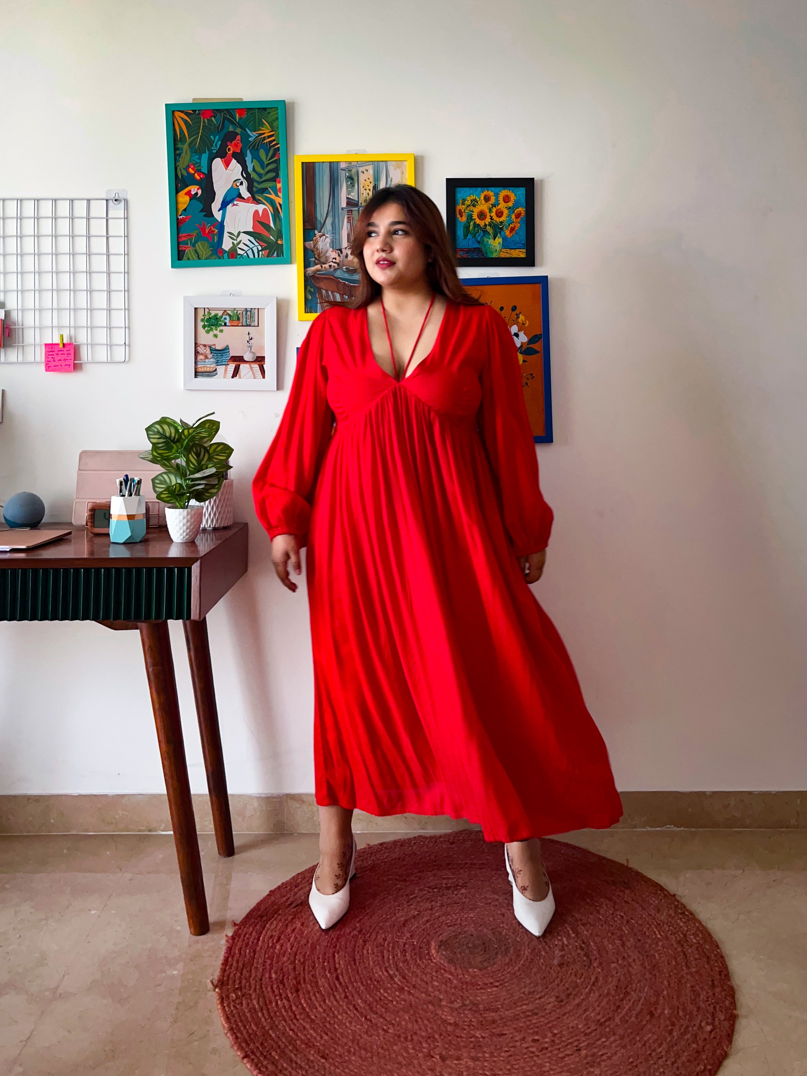 Red Celine Dress