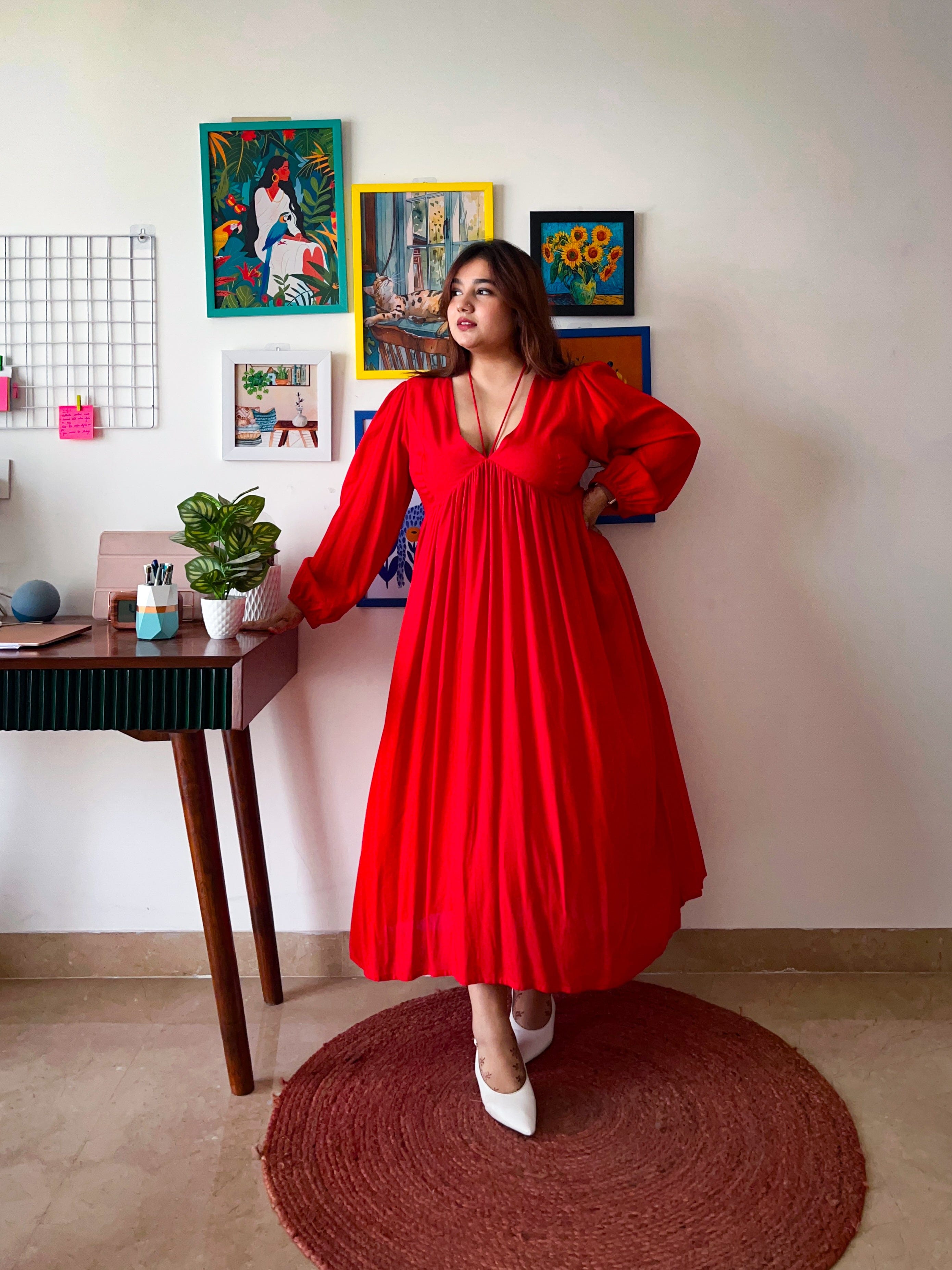 Red Celine Dress