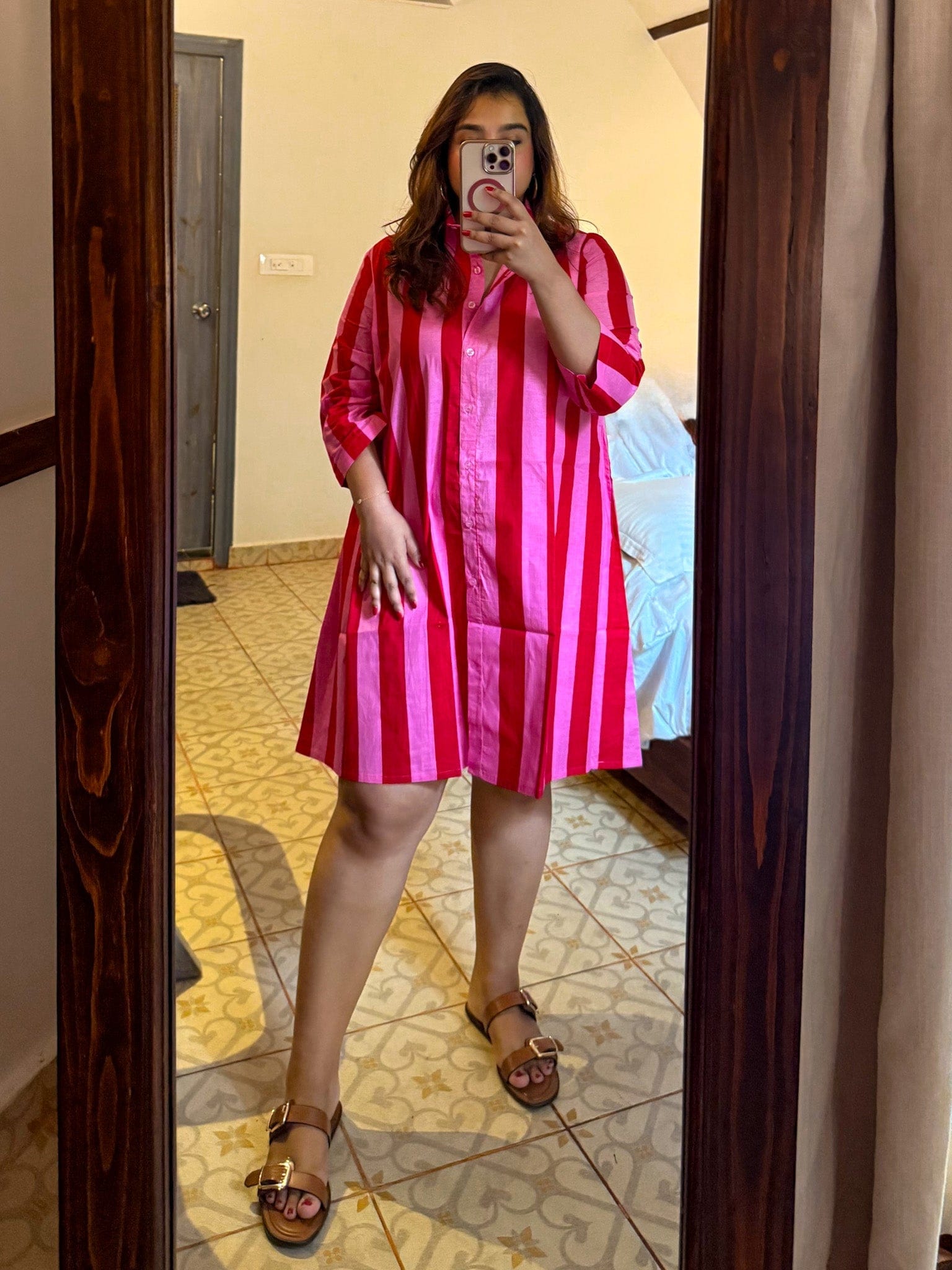 Flamingo Short Dress