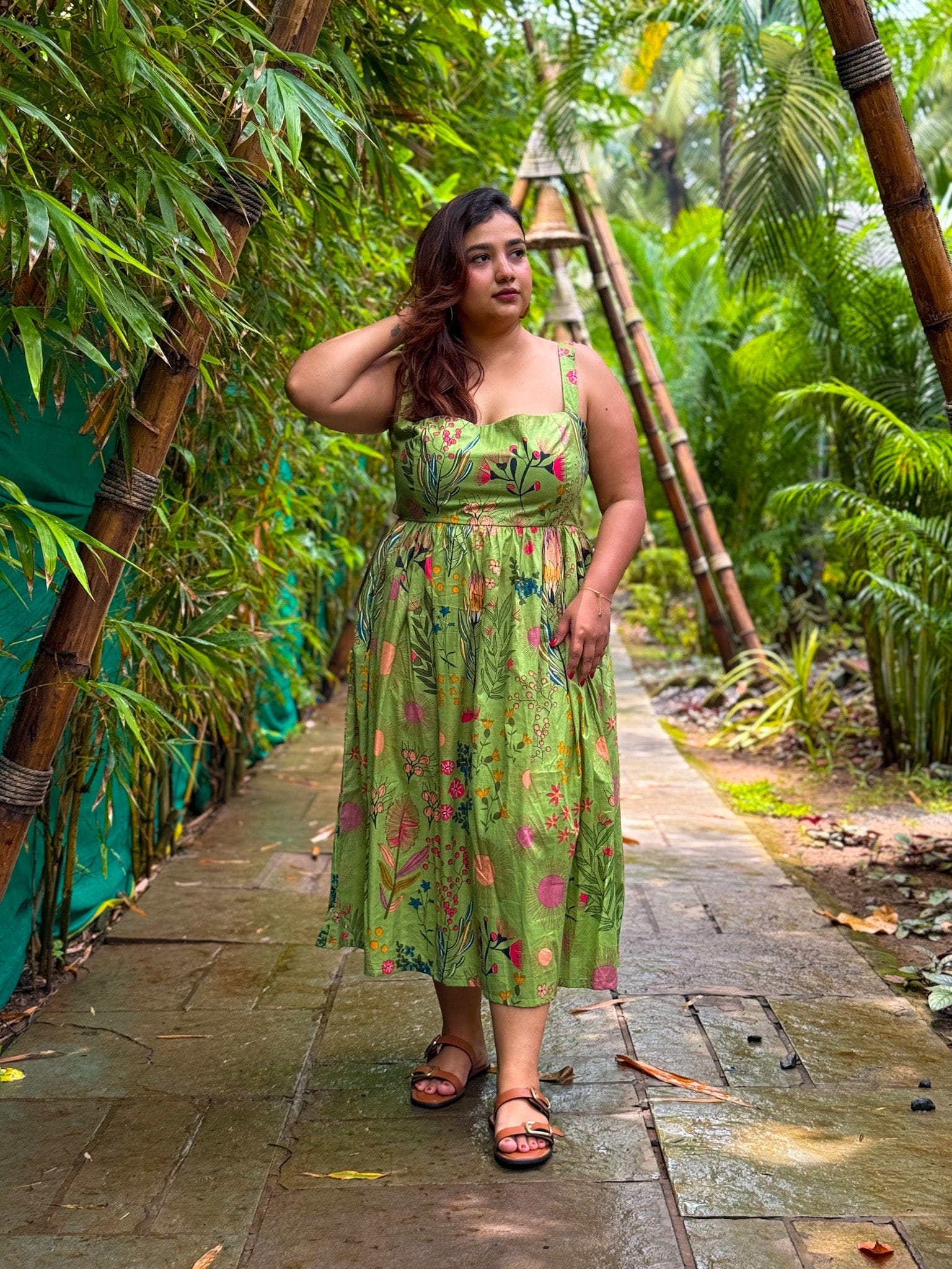 Parrot Midi Dress