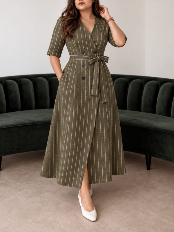 Trinity Pinstriped Dress