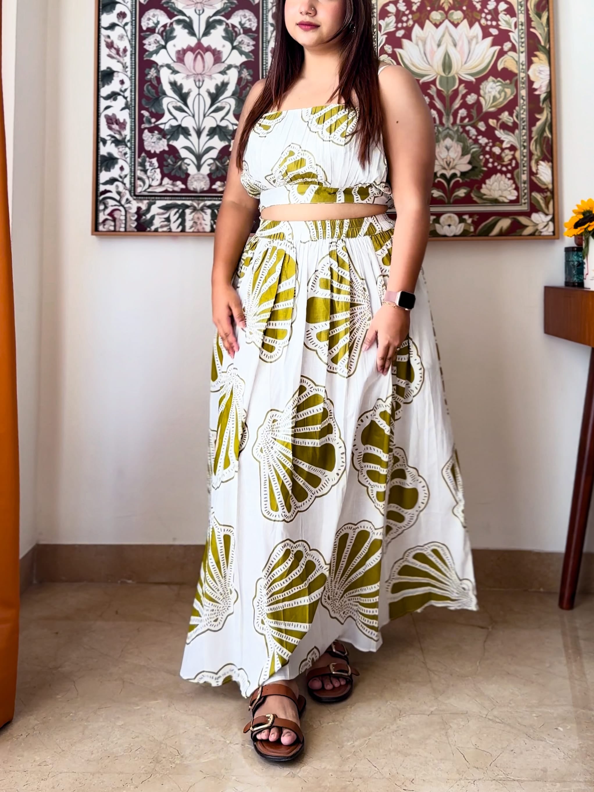 Olive Seashell Chiara Set
