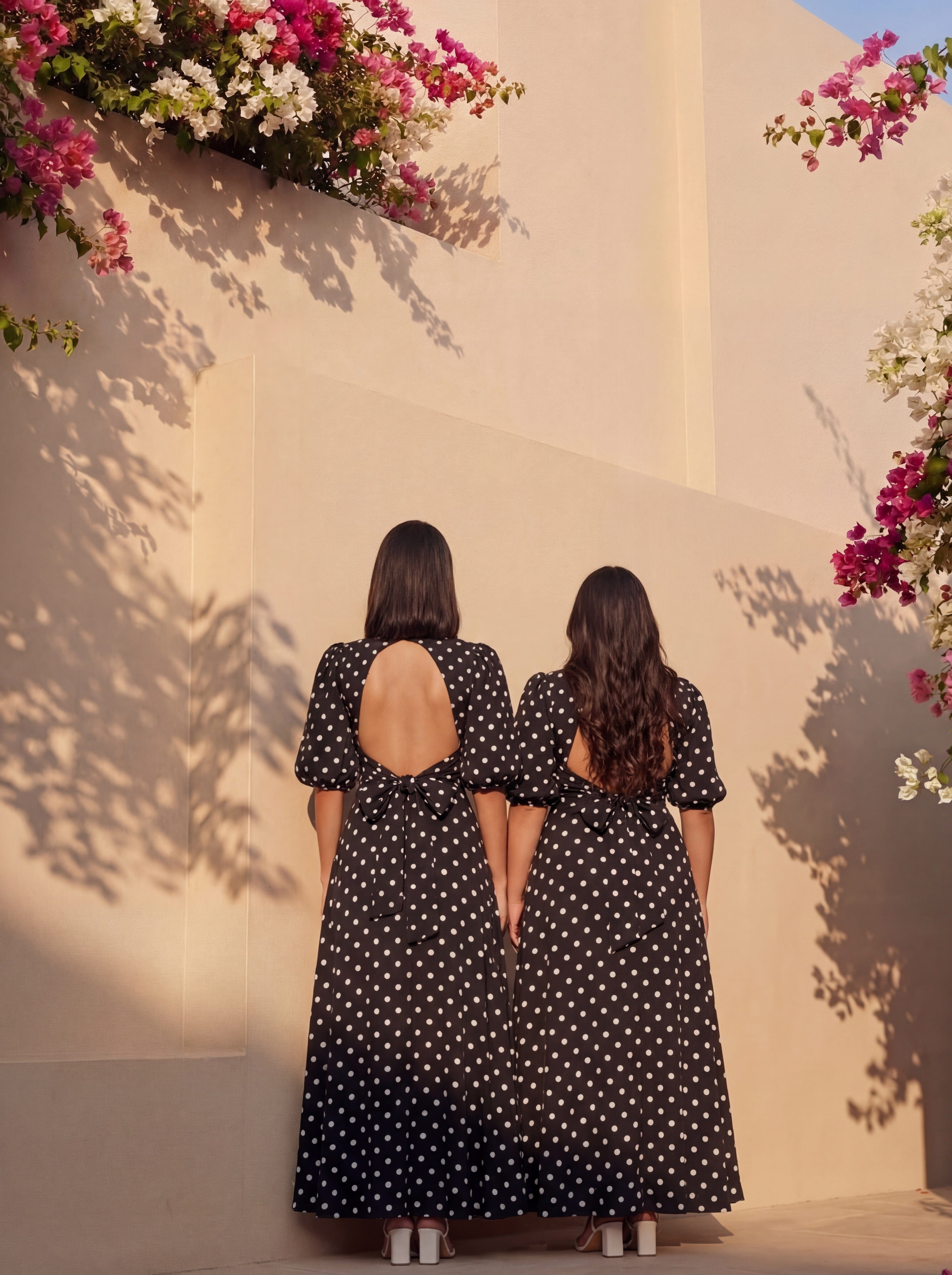 B&W Polka Maribel Dress