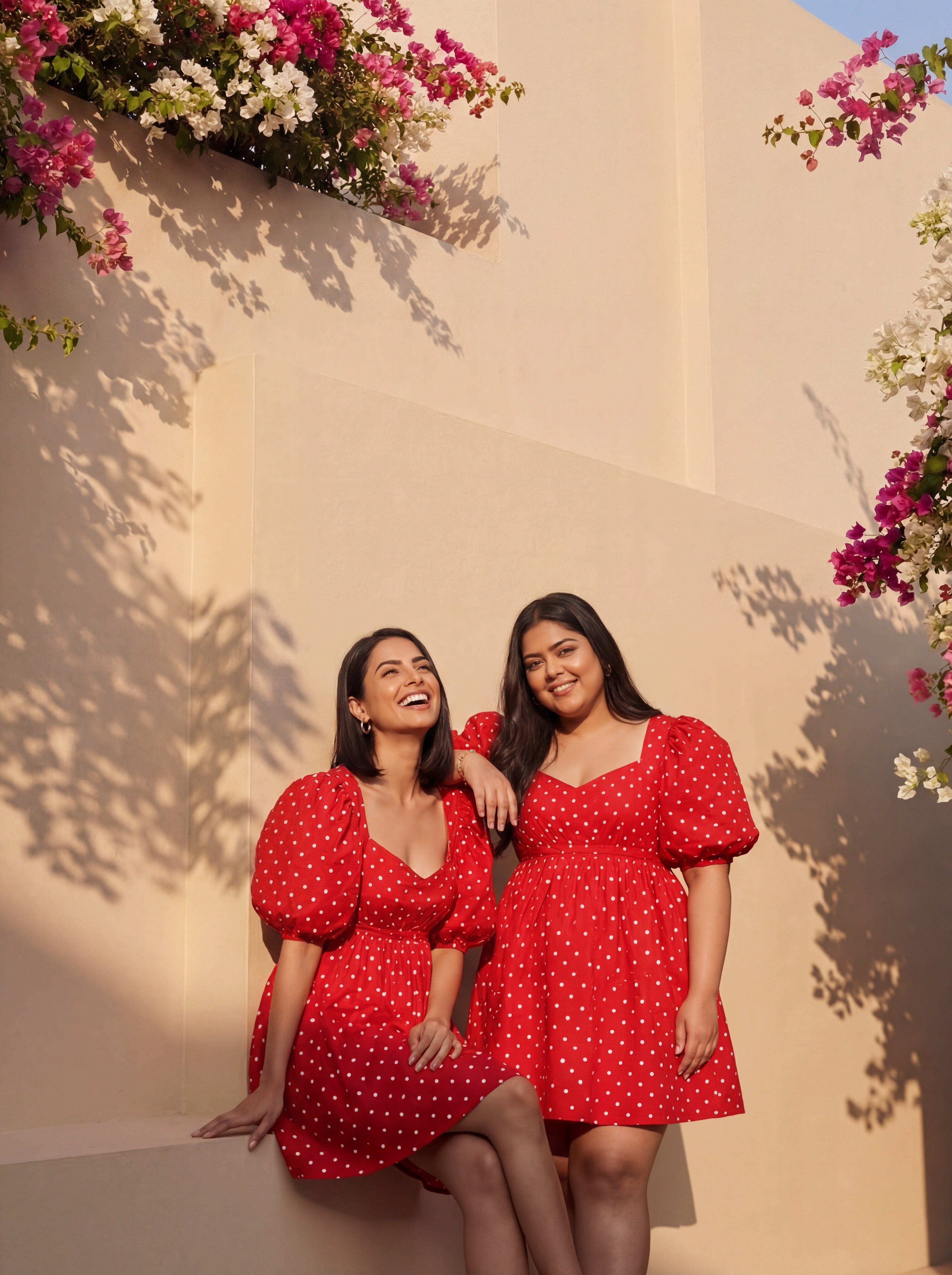 Red Polka Aster Dress