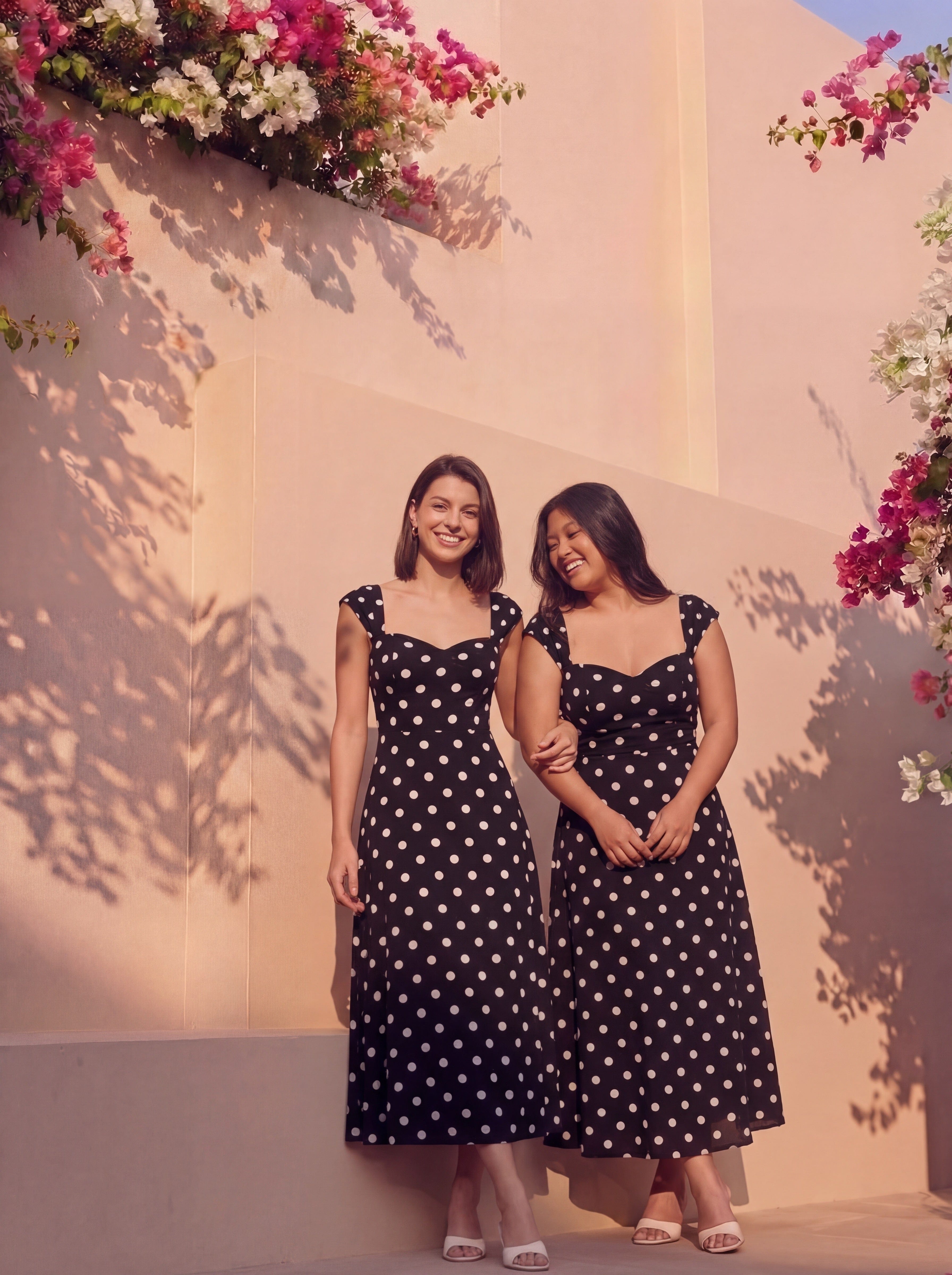 B&W Polka Carrie Dress