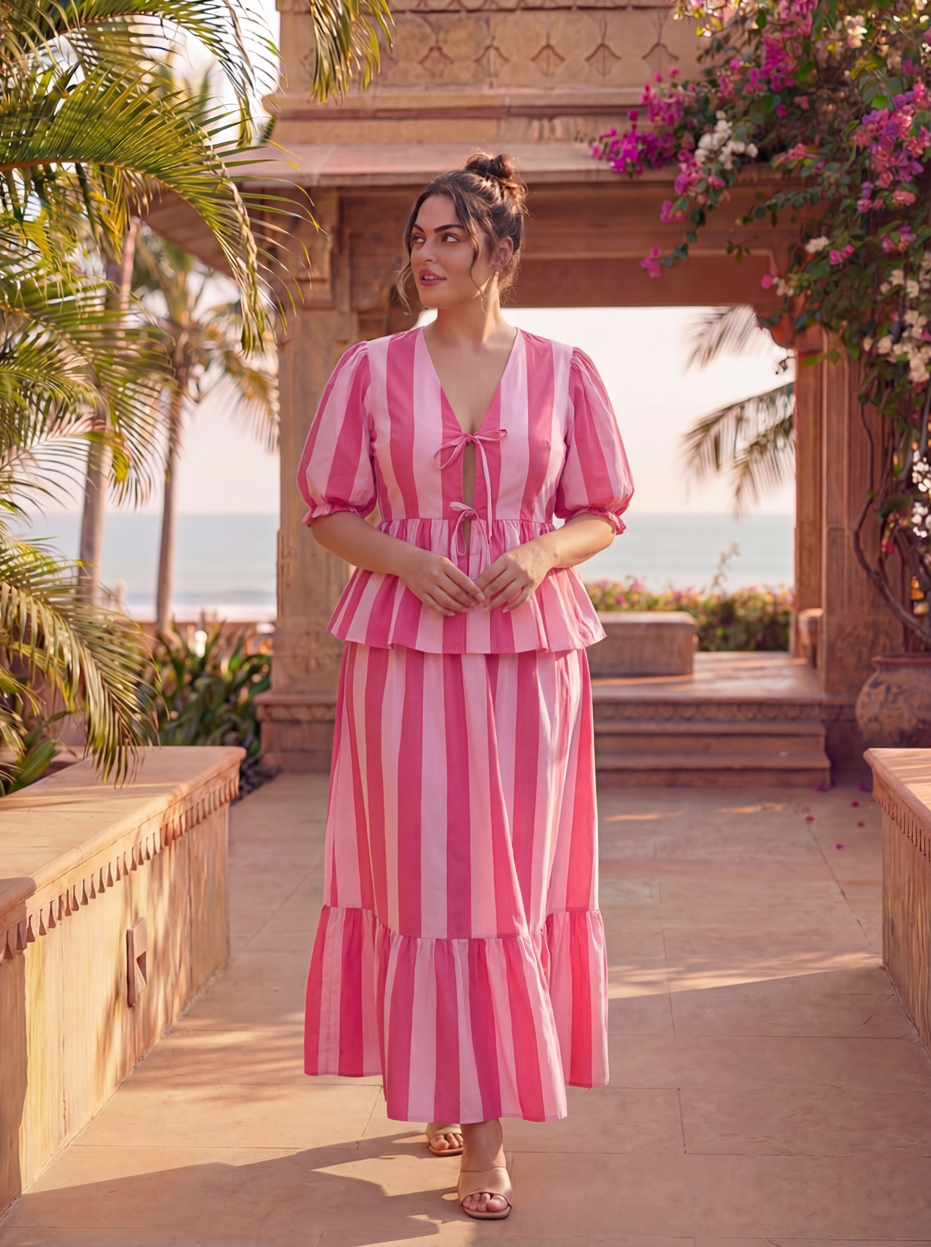 Pink Stripes Sunny Set