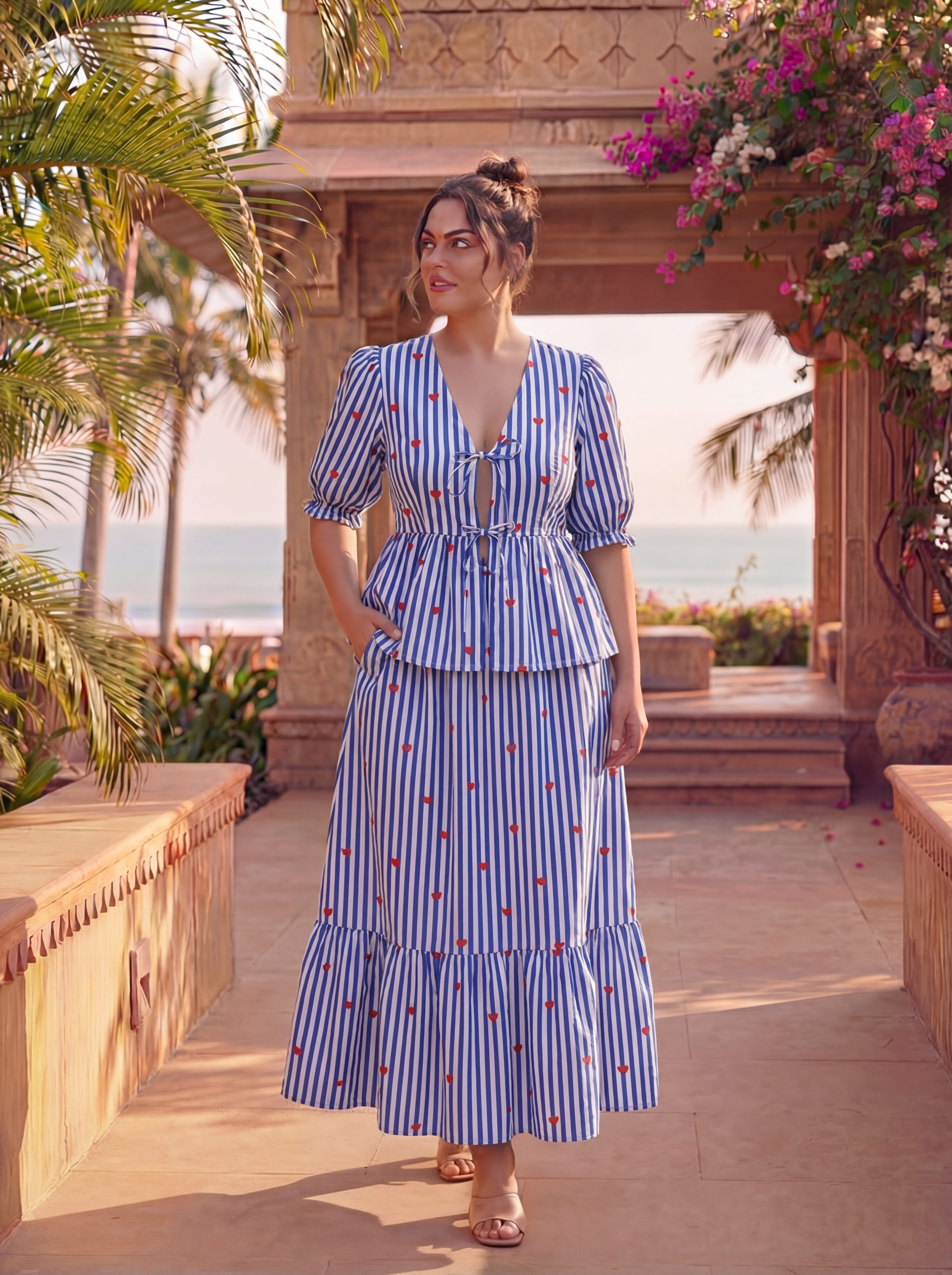 Blue Stripes Sunny Set