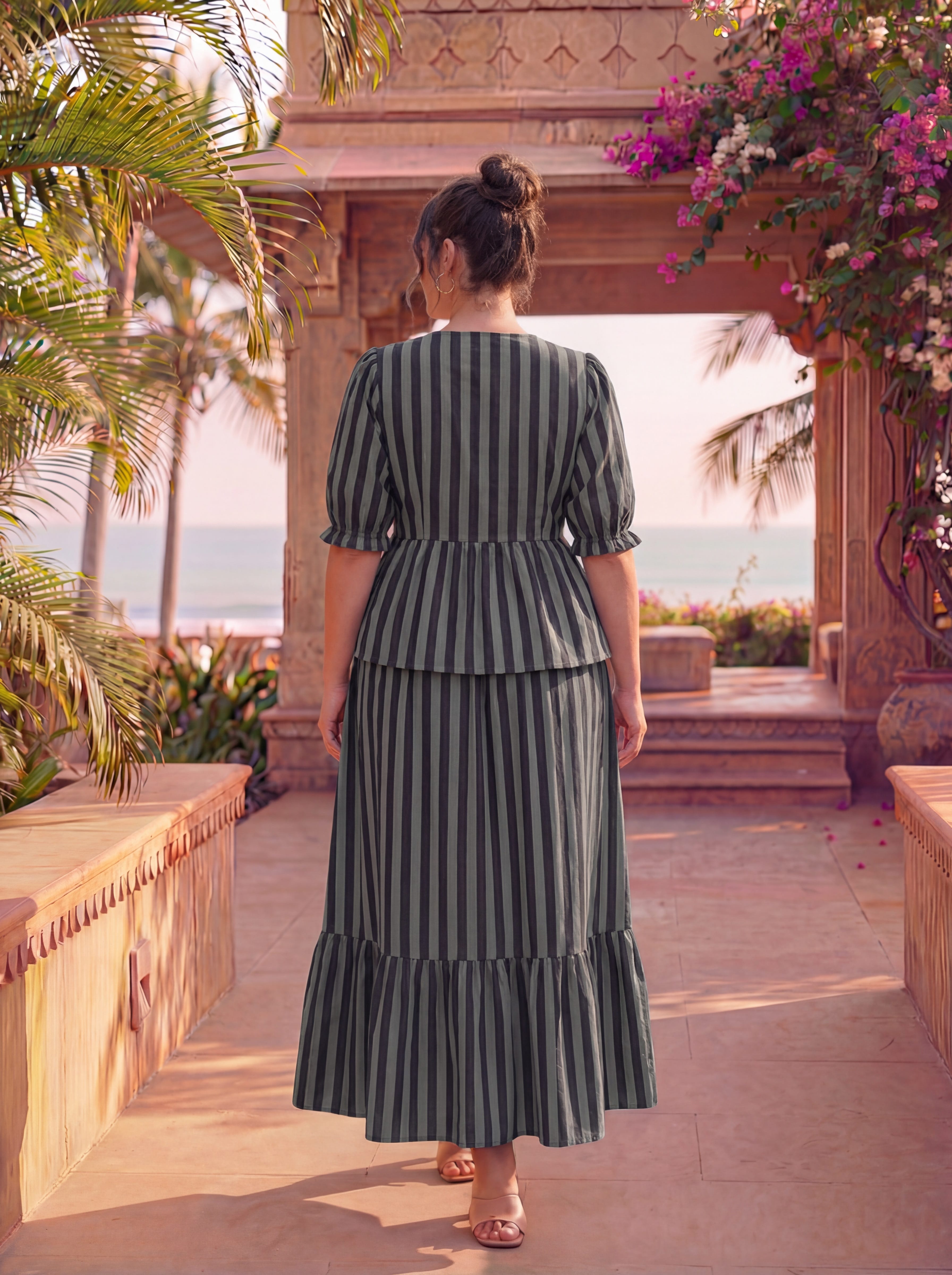 Grey Stripes Sunny Set