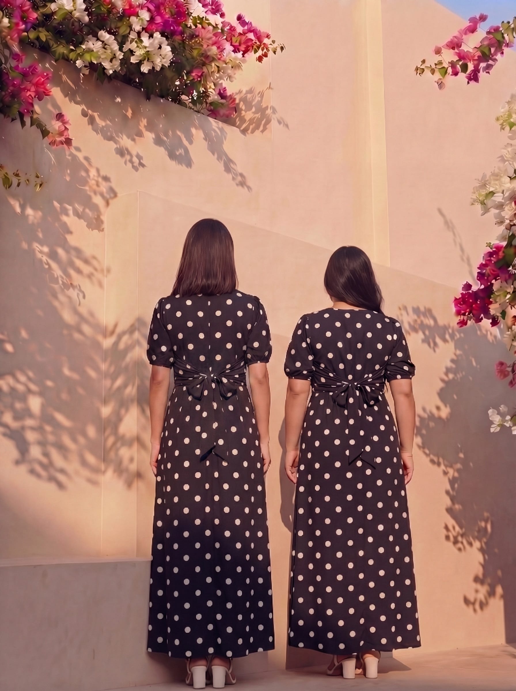 B&W Polka Happy Place Dress