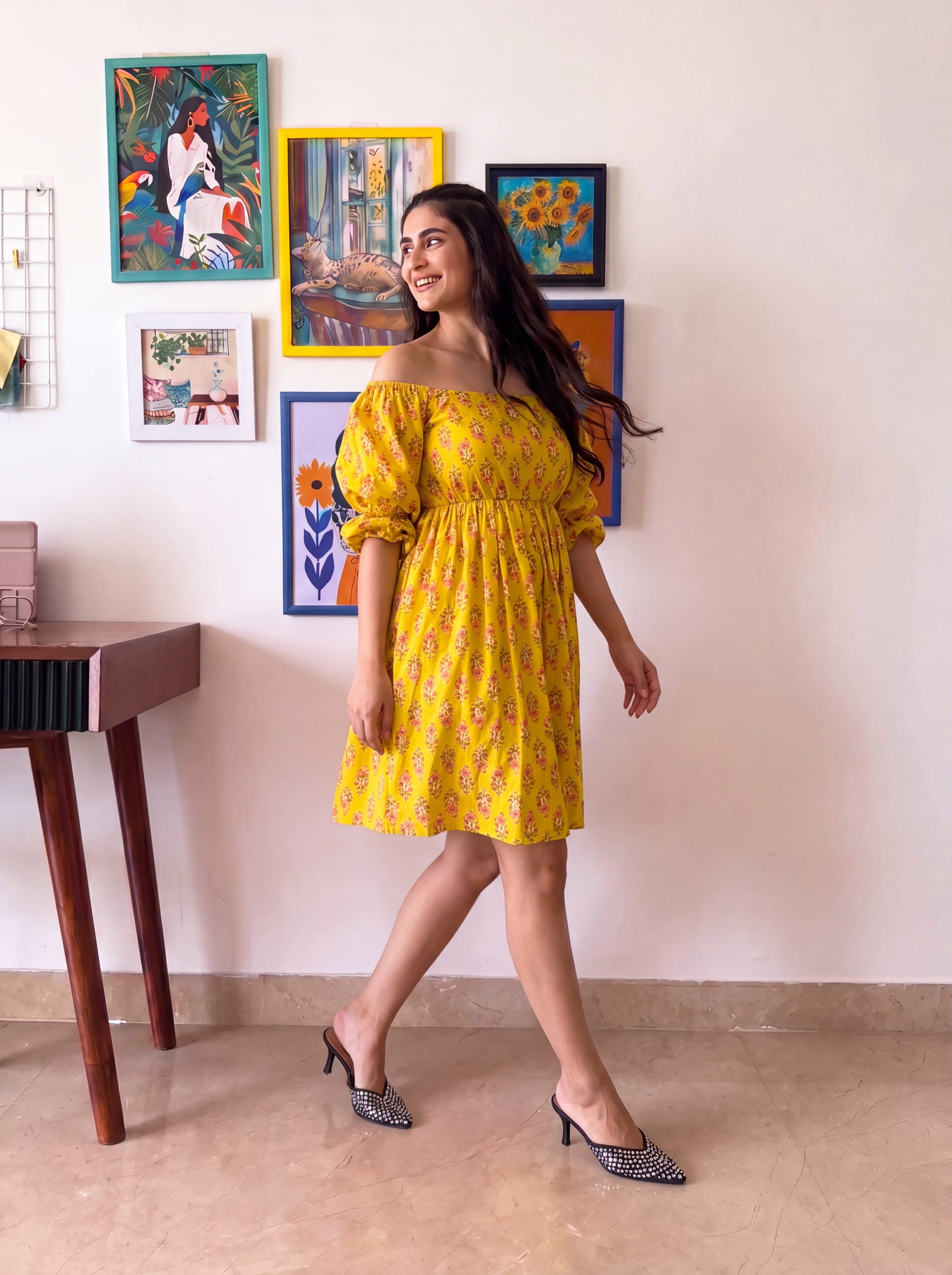 Yellow Mary Dress