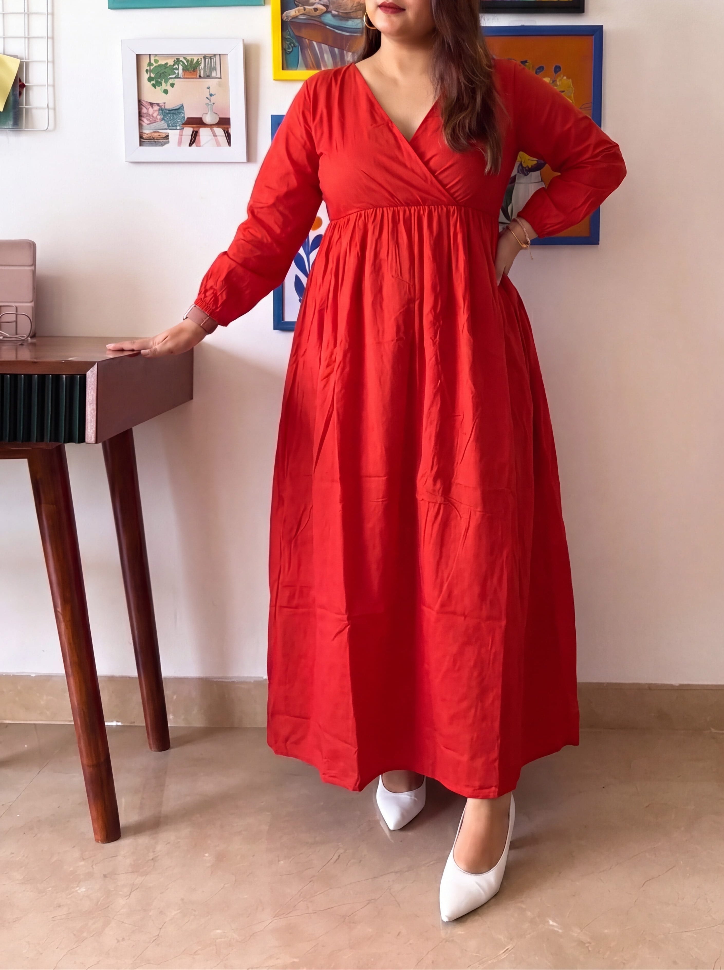 Red Carina Dress