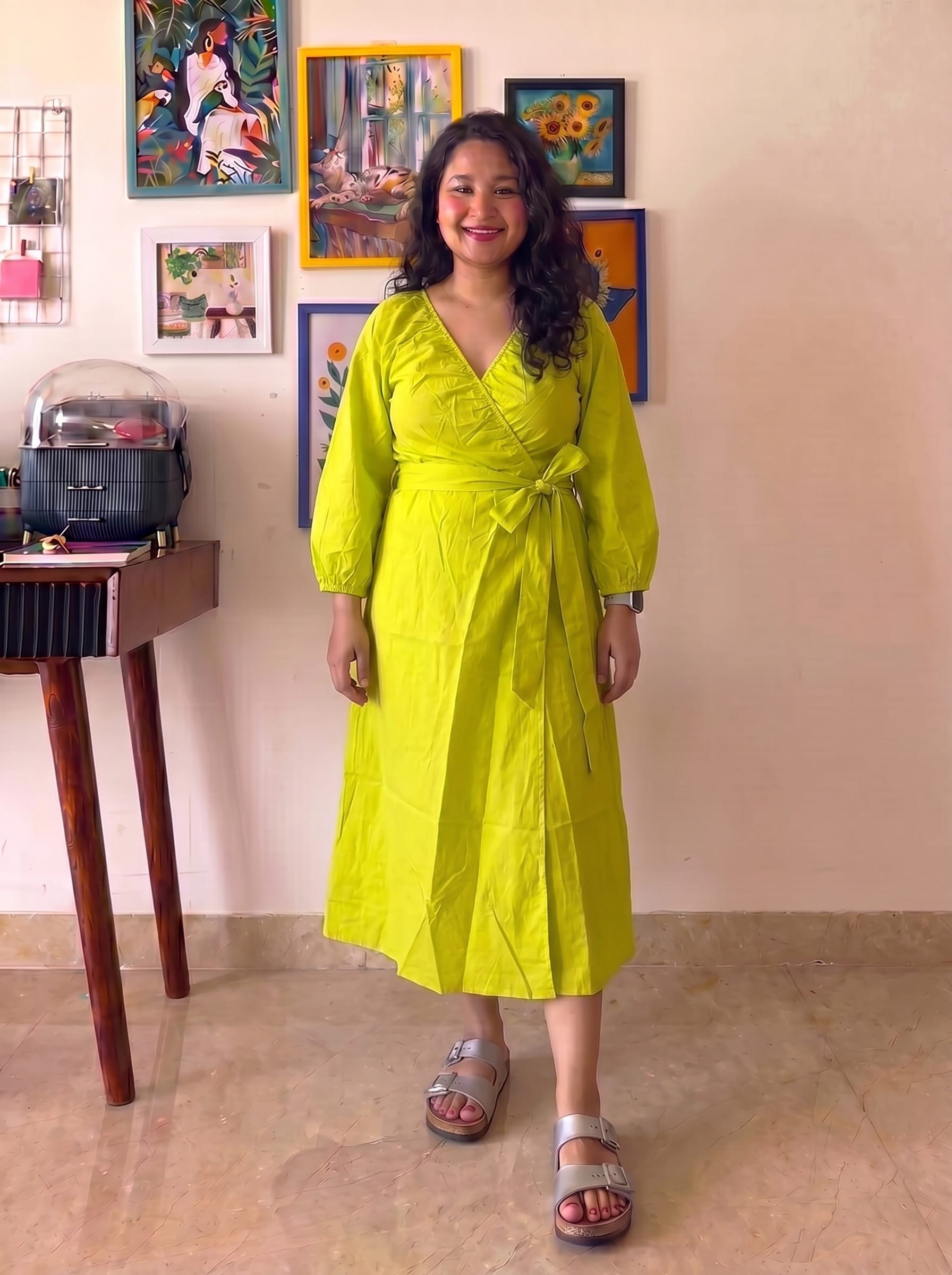 Lime Katrina Dress