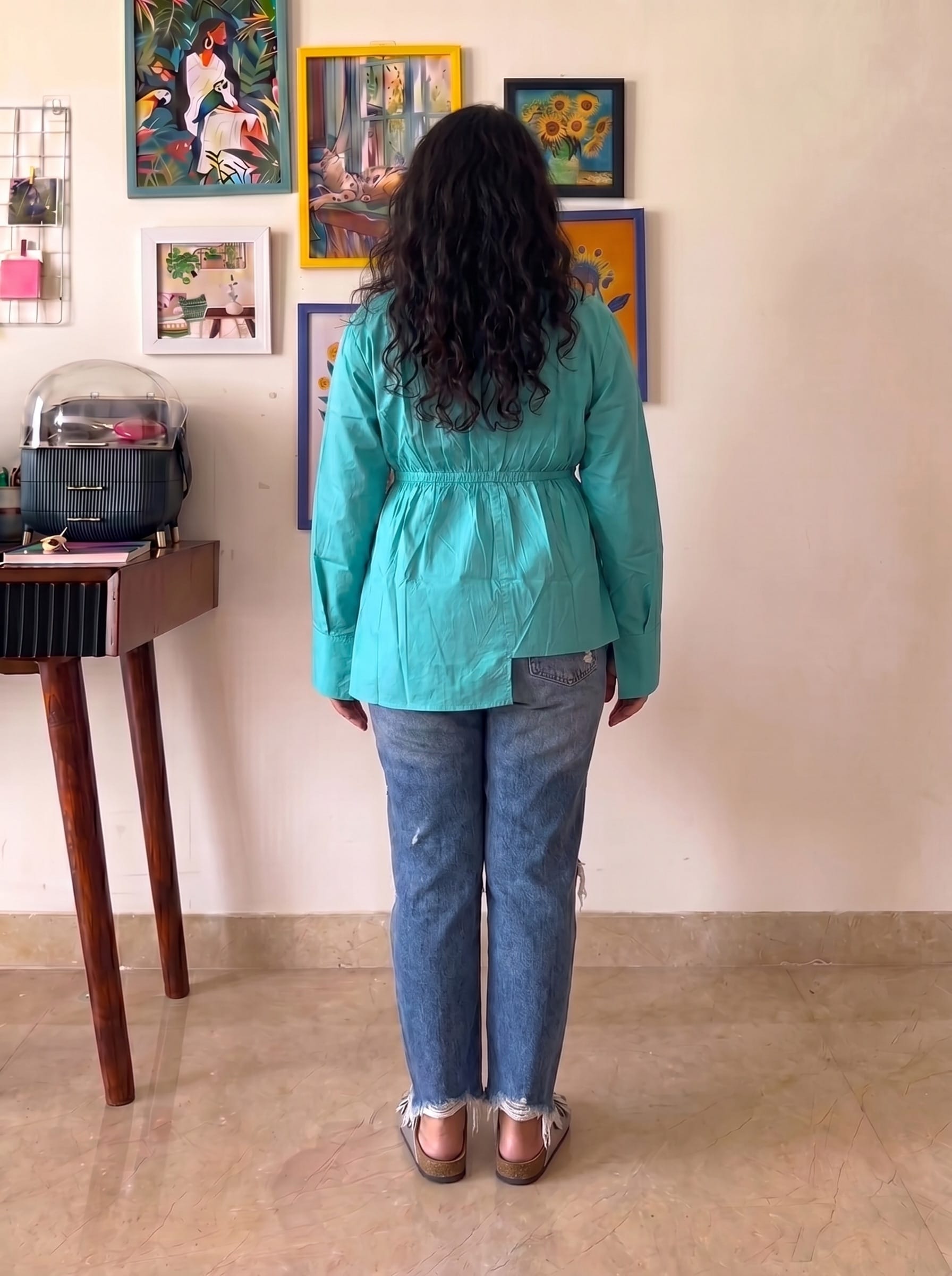 Turquoise Asymmetric Top