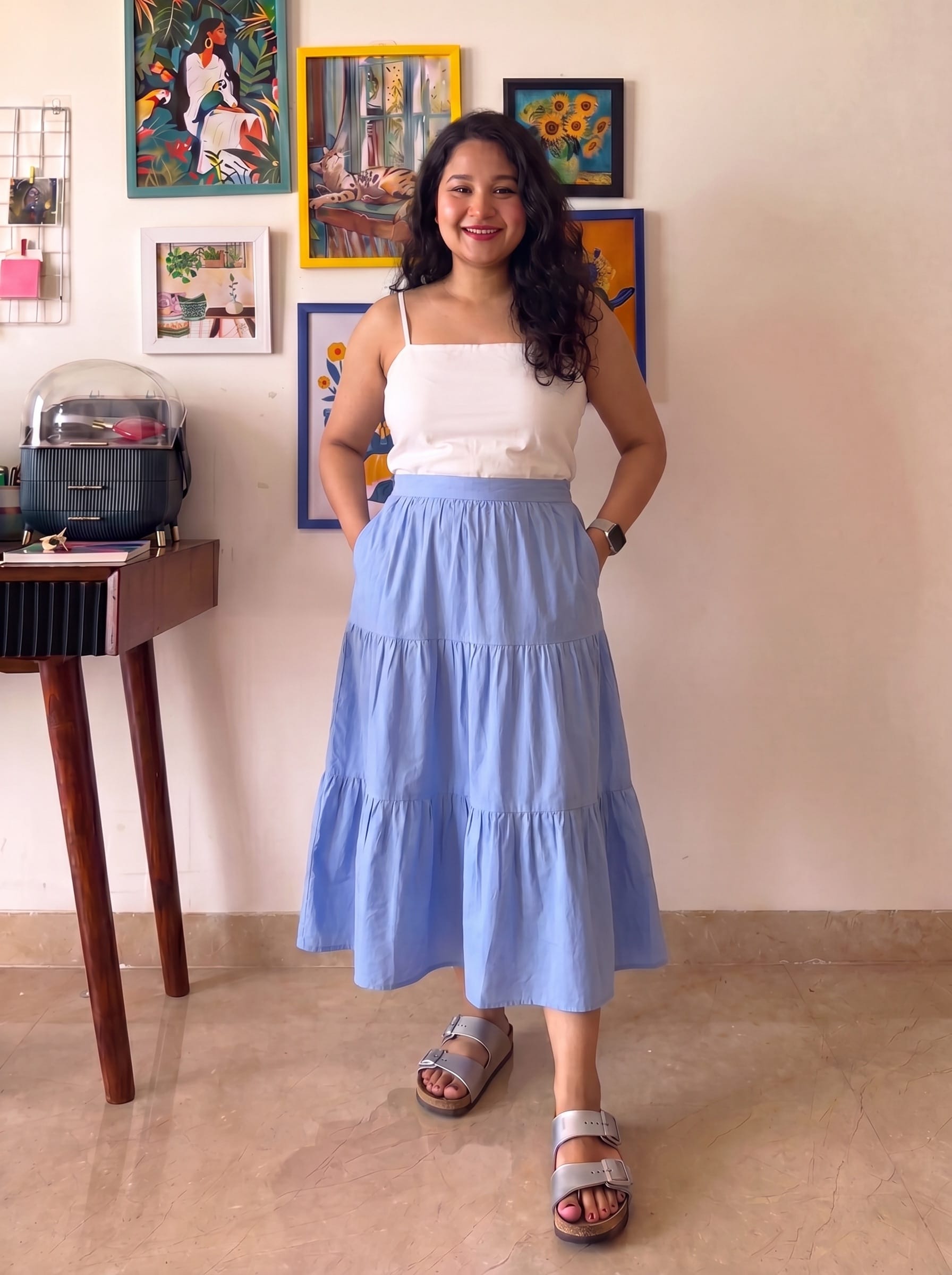 Powder Blue Valerie Skirt