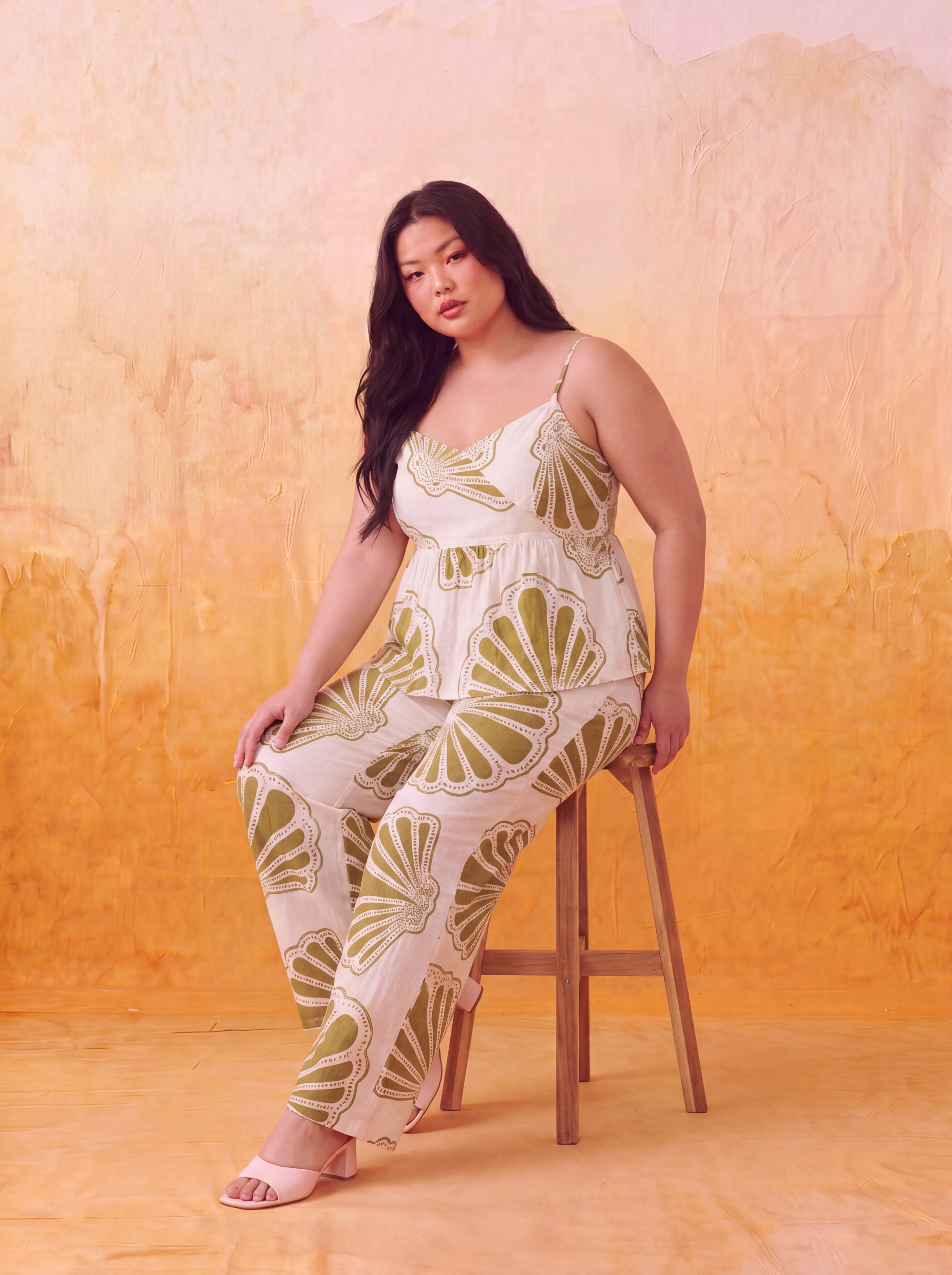 Olive Seashell Ocean Light Set