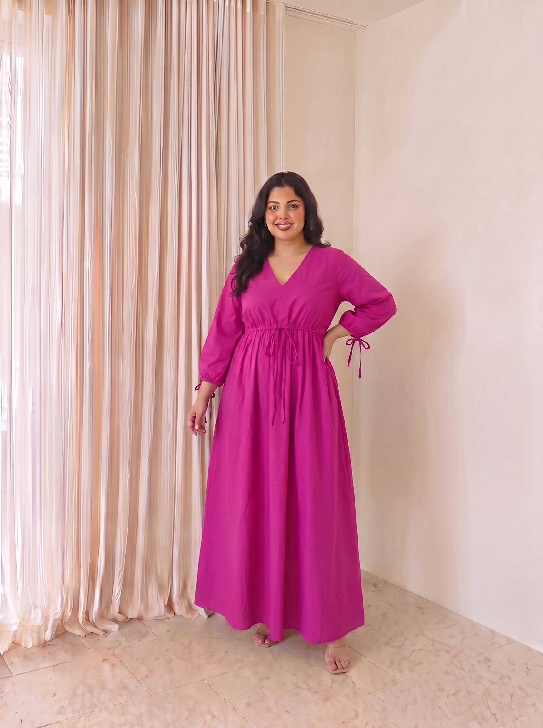 Deep Pink Daphne Dress