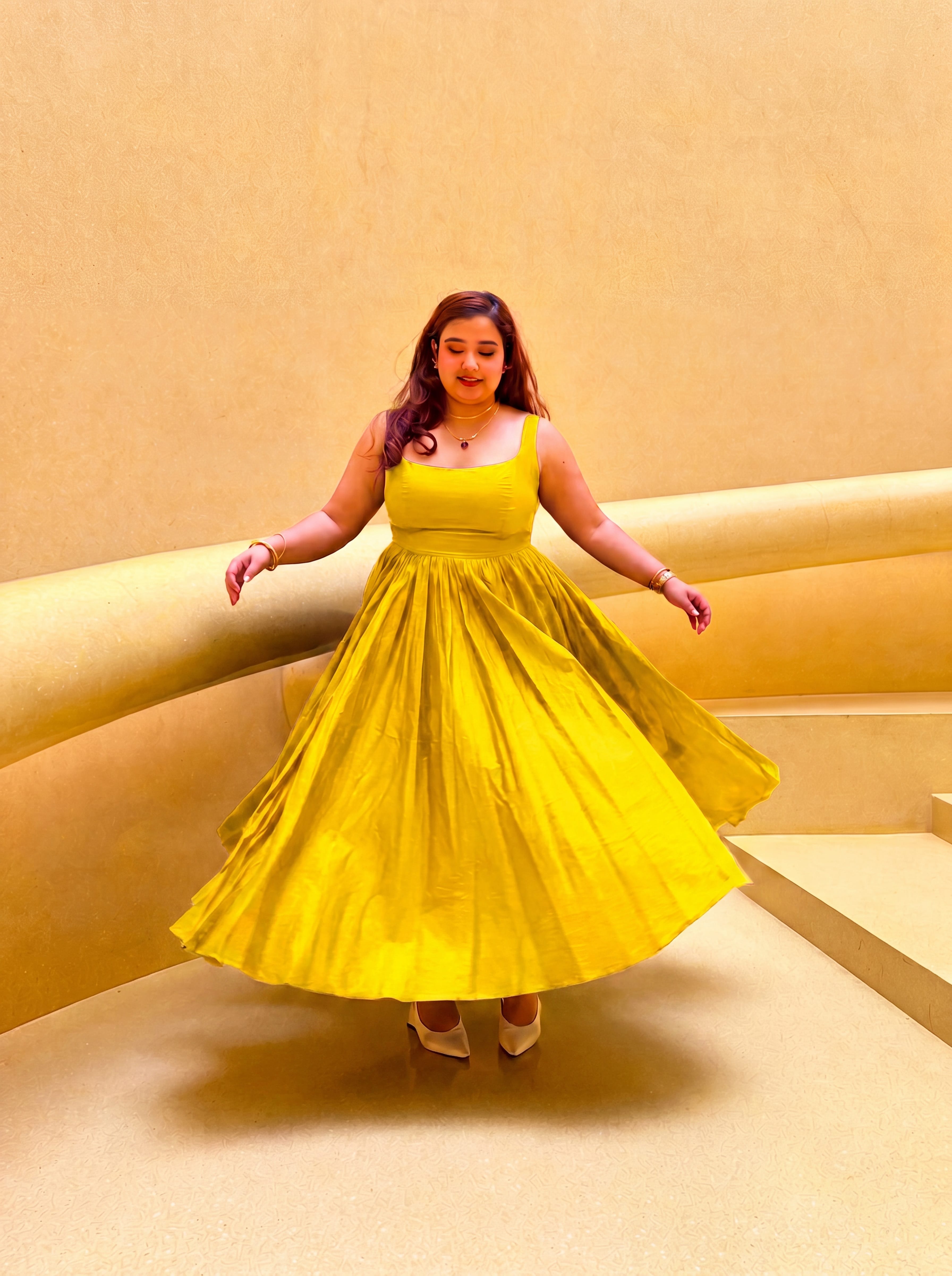 Yellow Dahlia Dress