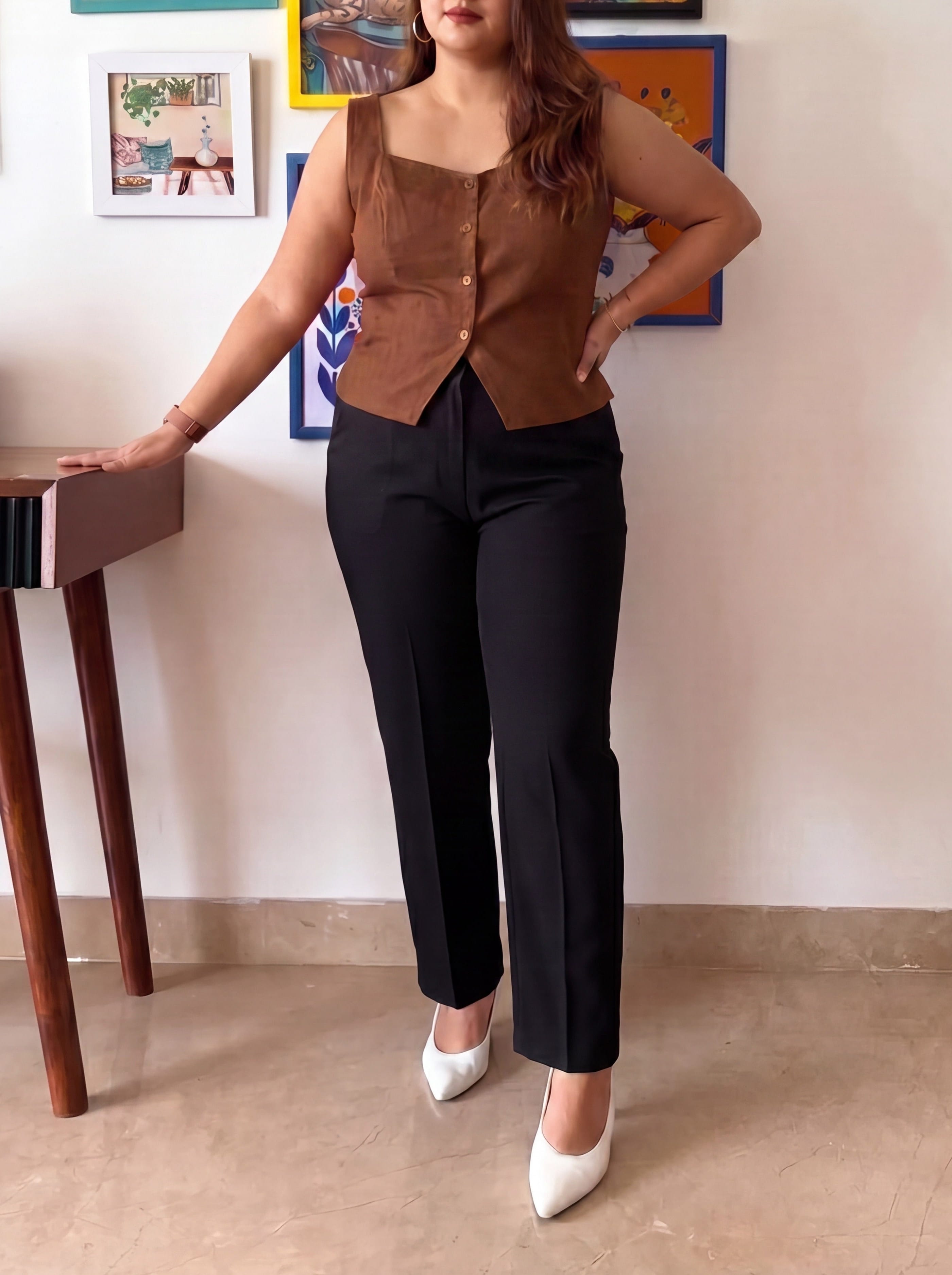 Brown Athena Top