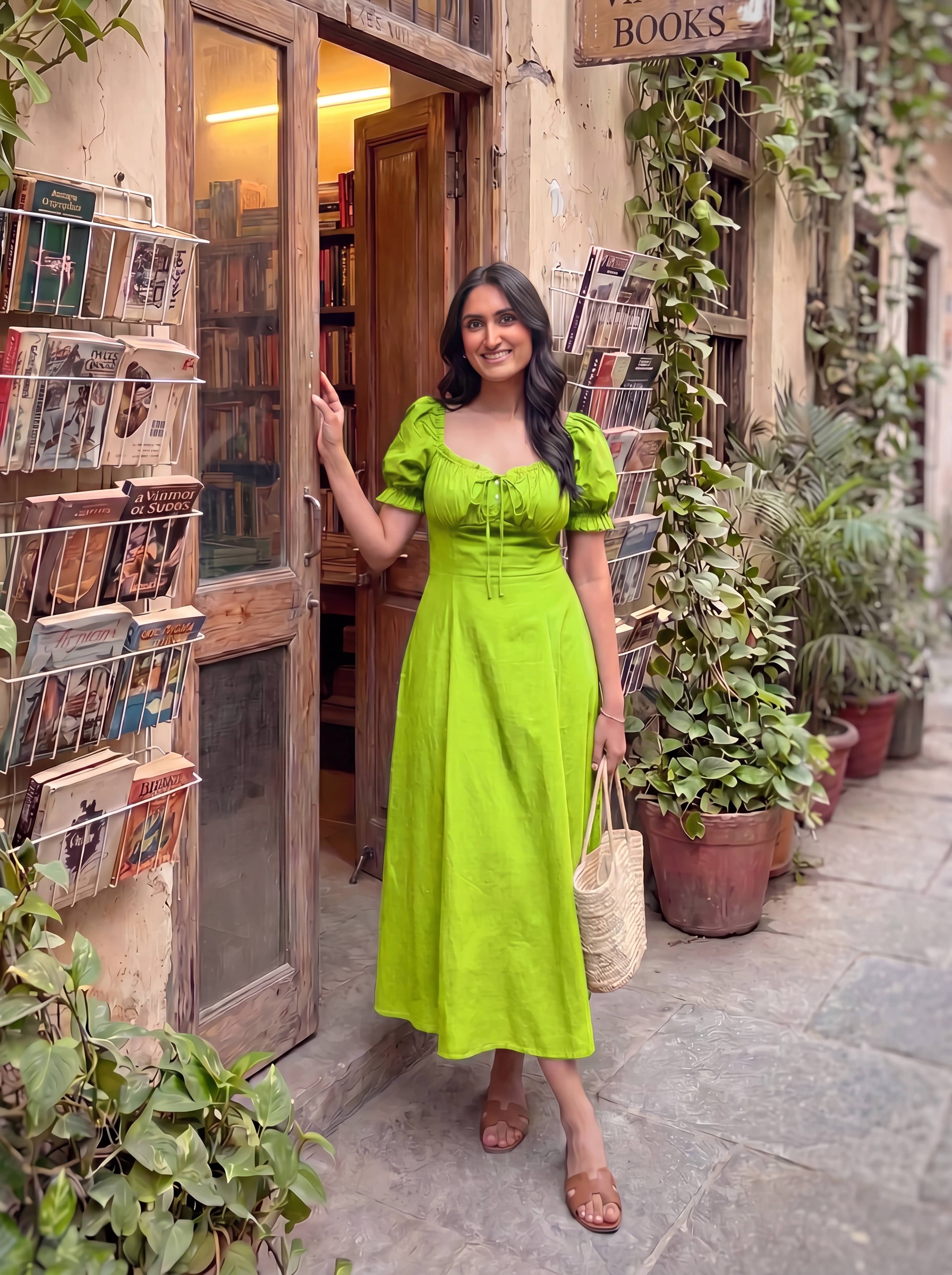 Lime Renee Dress