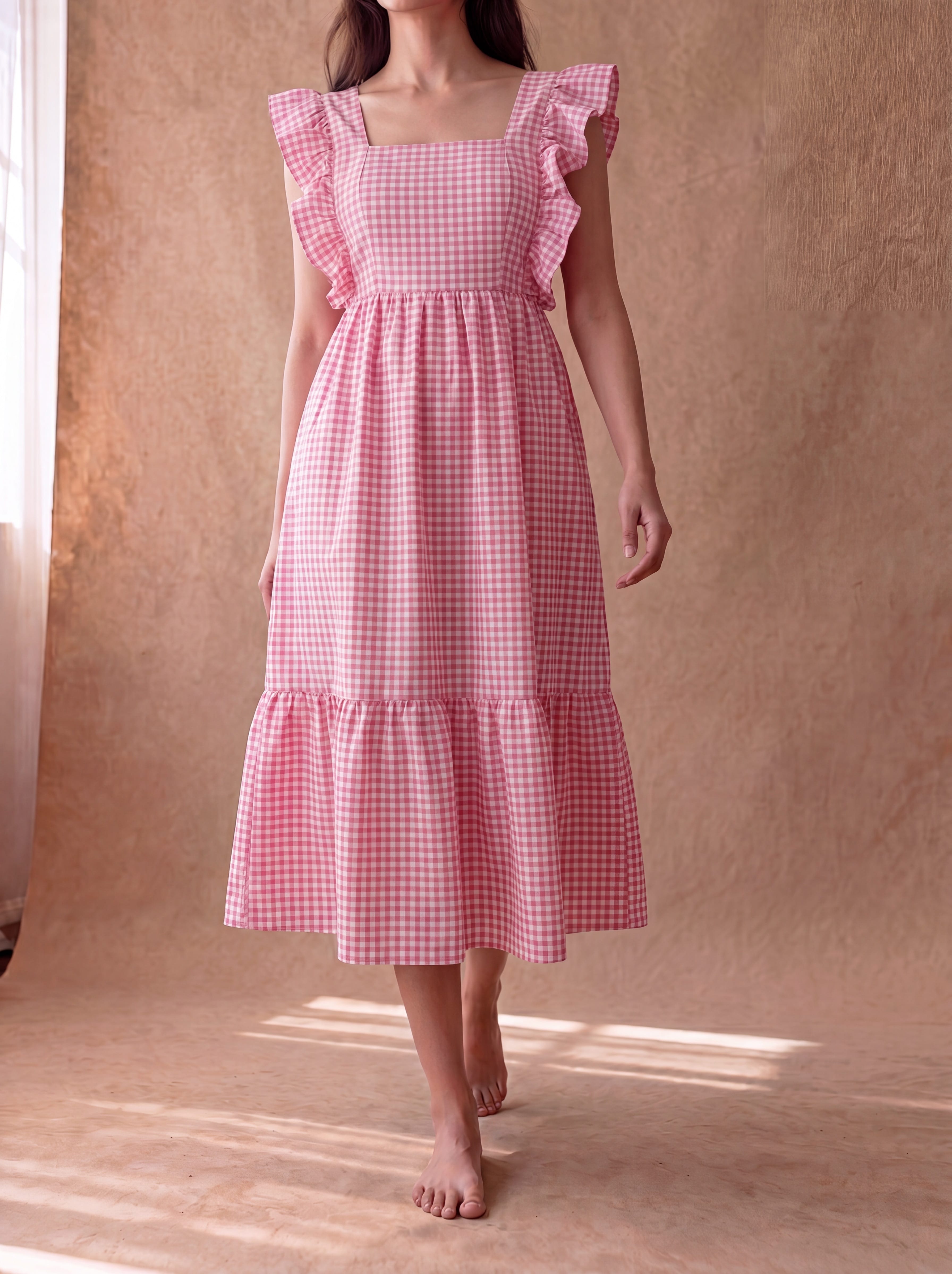 Pink Gingham Hiya Dress