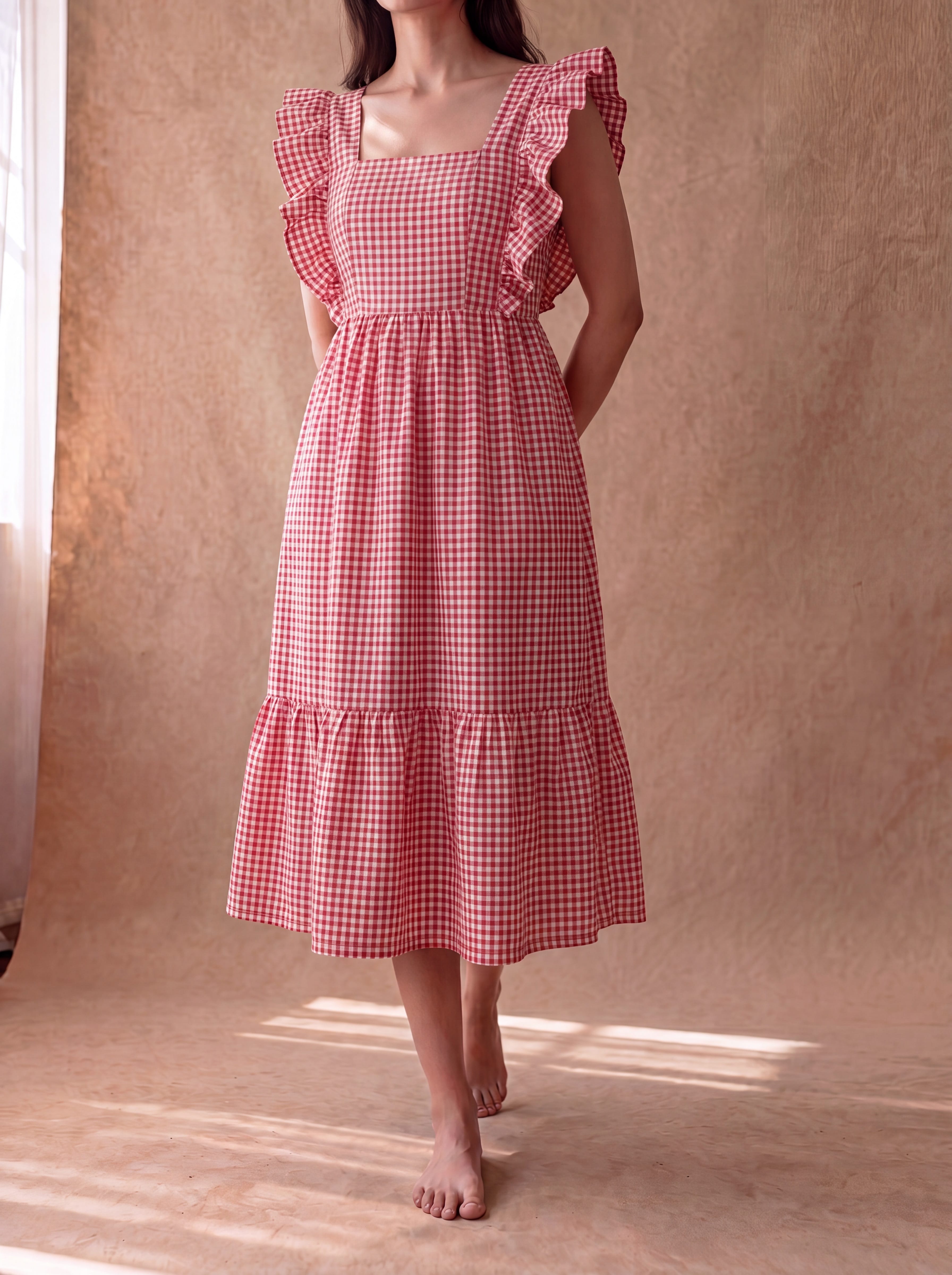 Red Gingham Hiya Dress