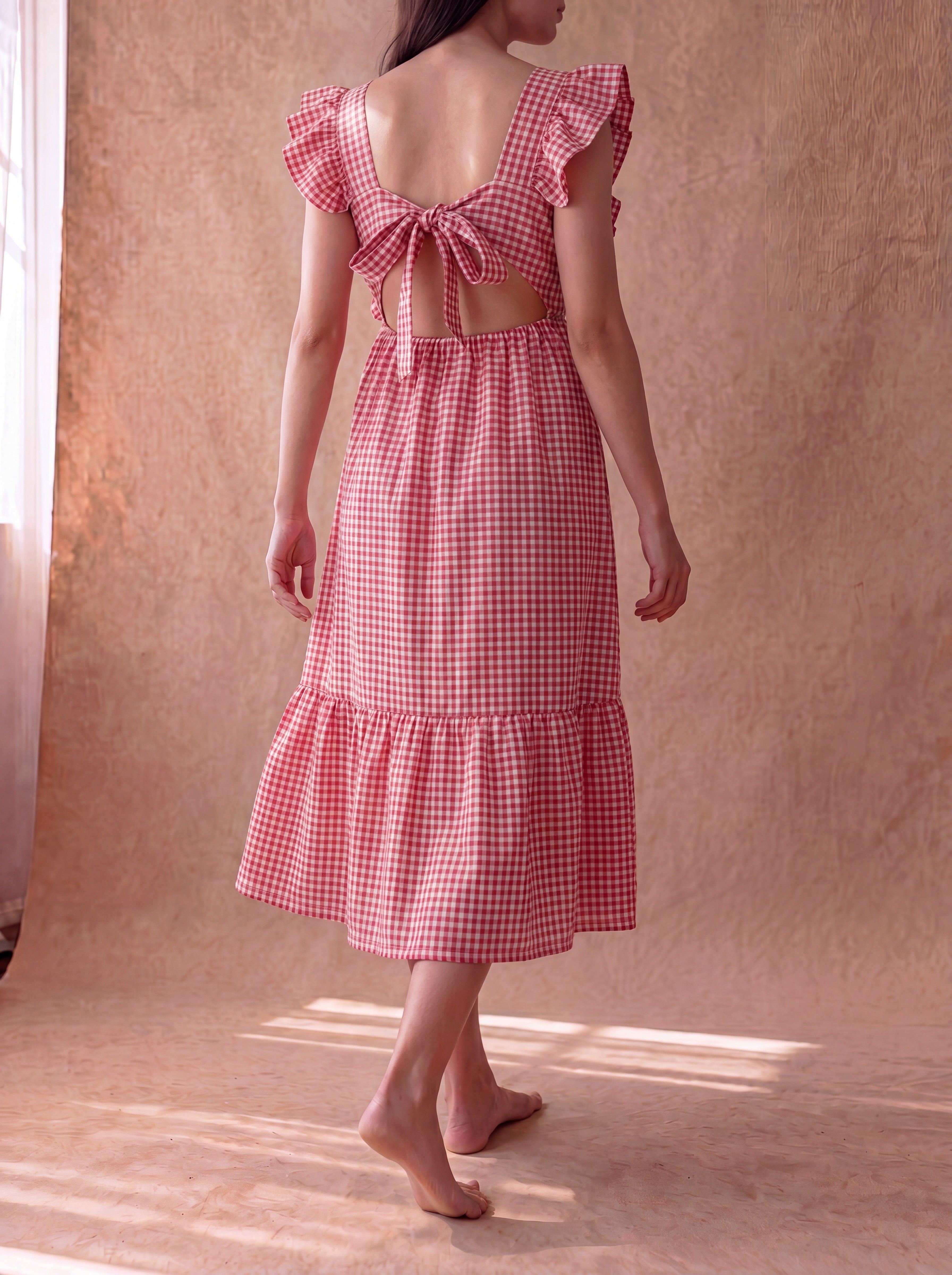 Red Gingham Hiya Dress