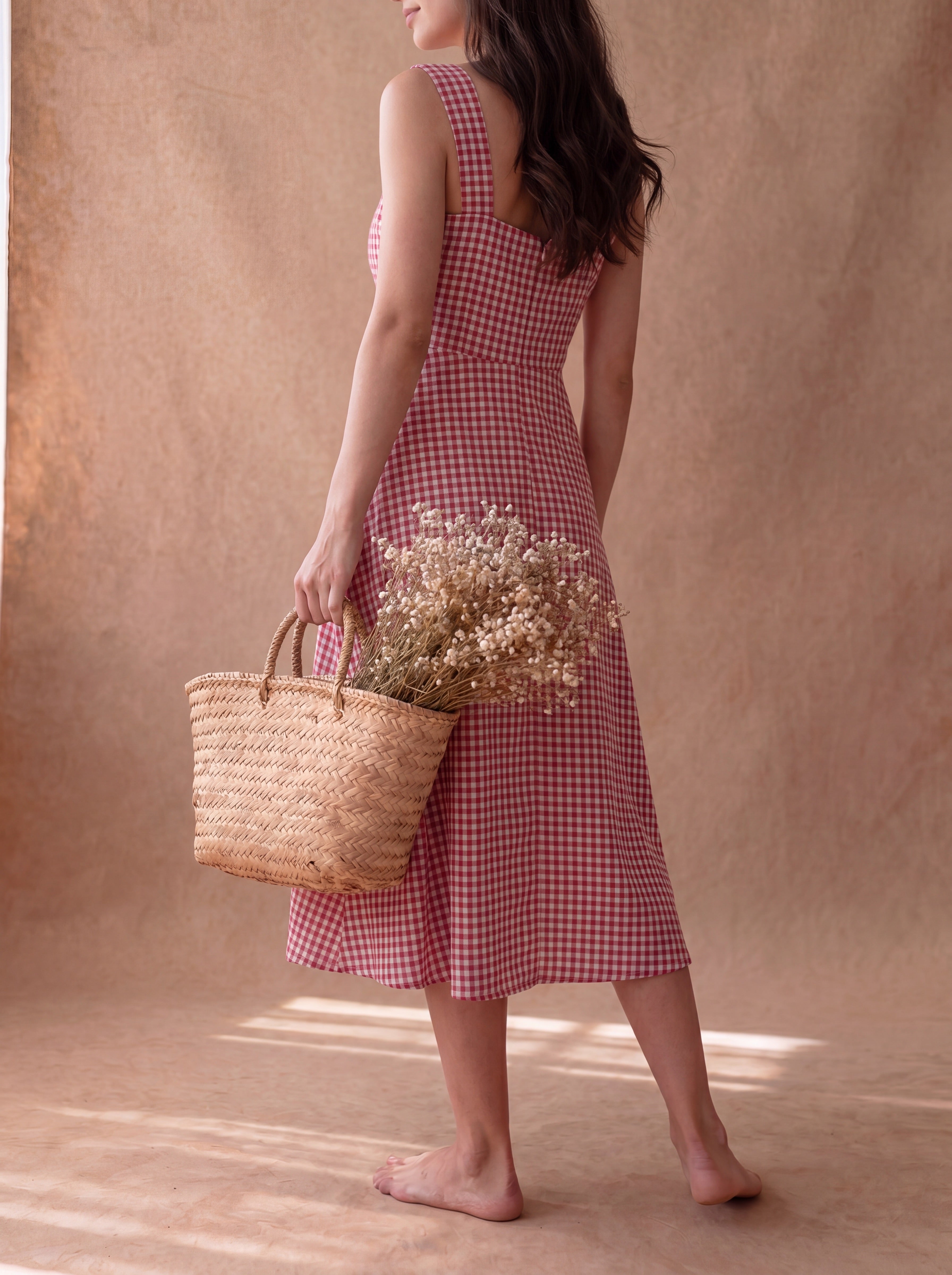 Red Gingham Carrie Dress