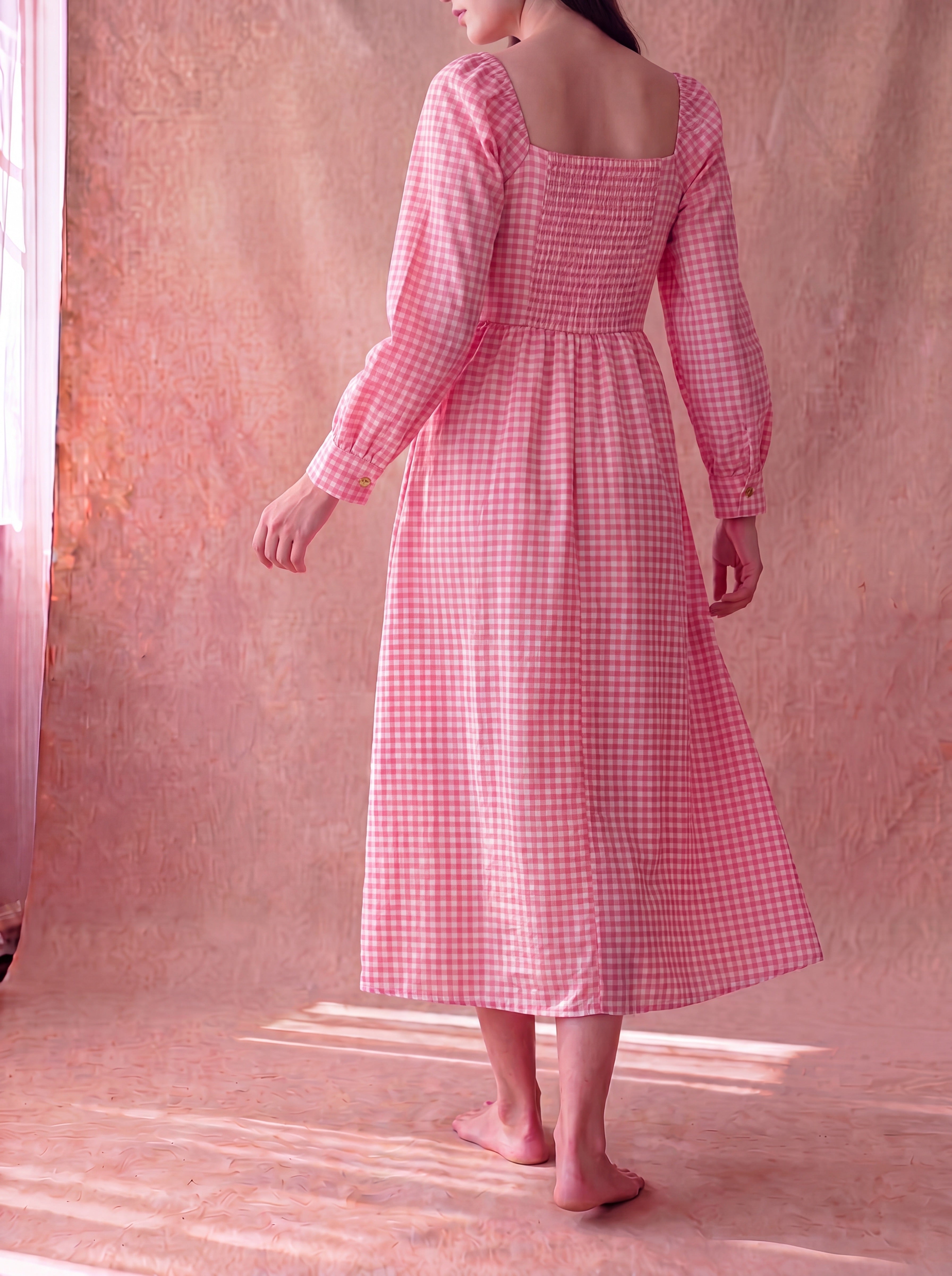 Pink Gingham Lemonade Dress