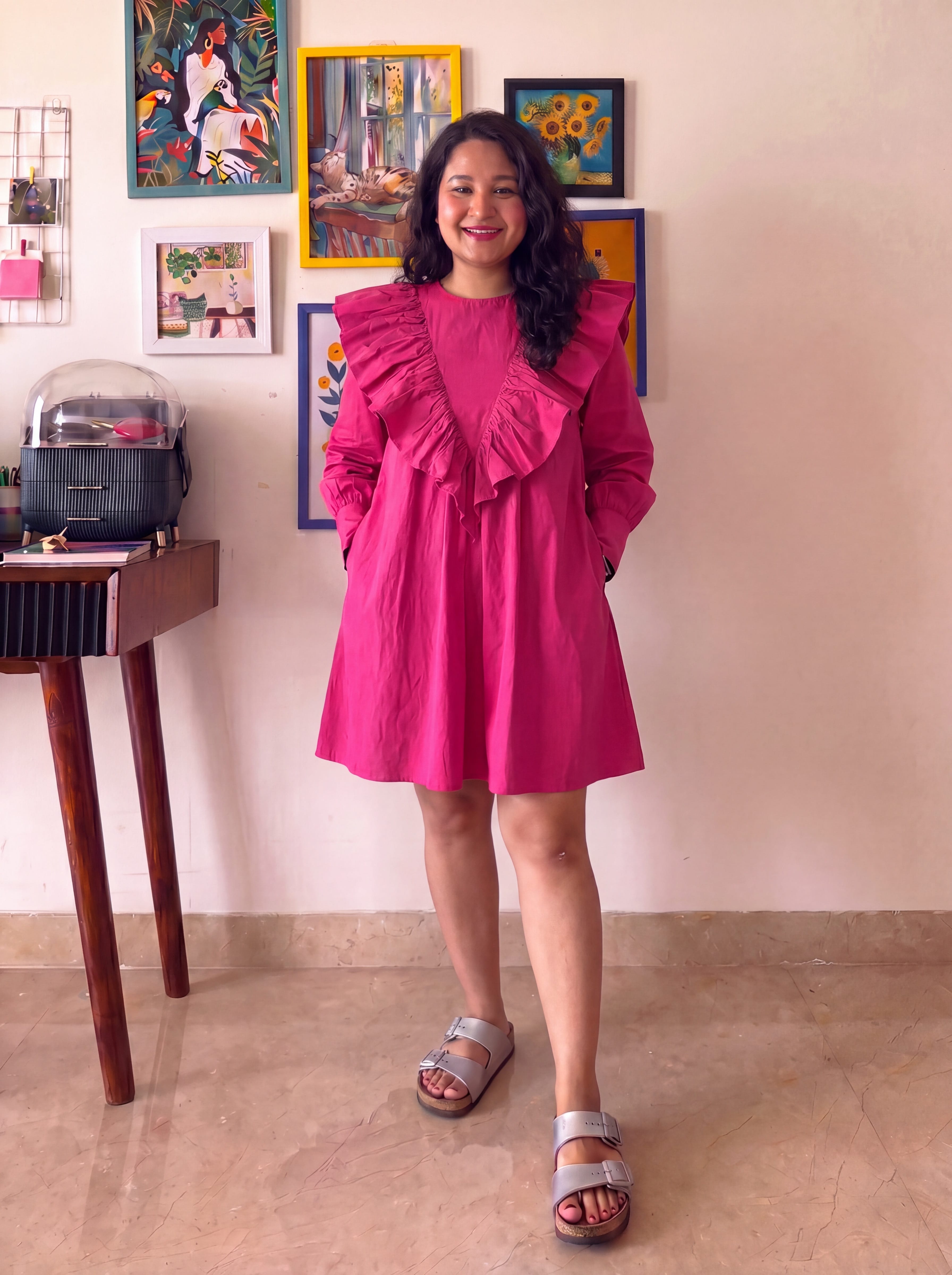 Fuchsia Gwyneth Dress