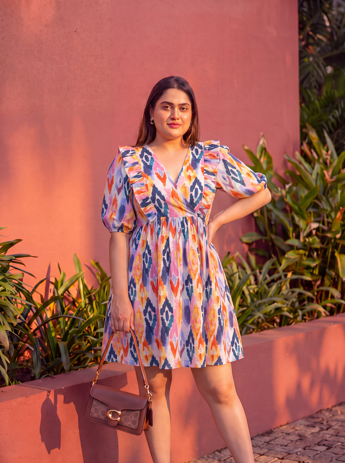 Ikat Bib Dress