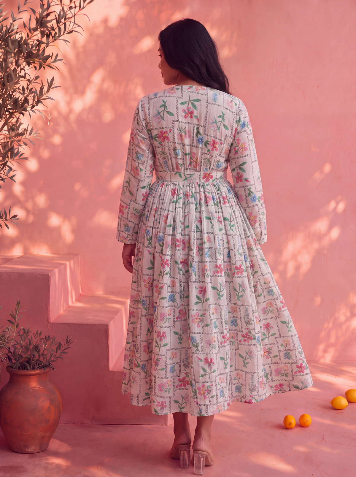 White Floral Casa Dress