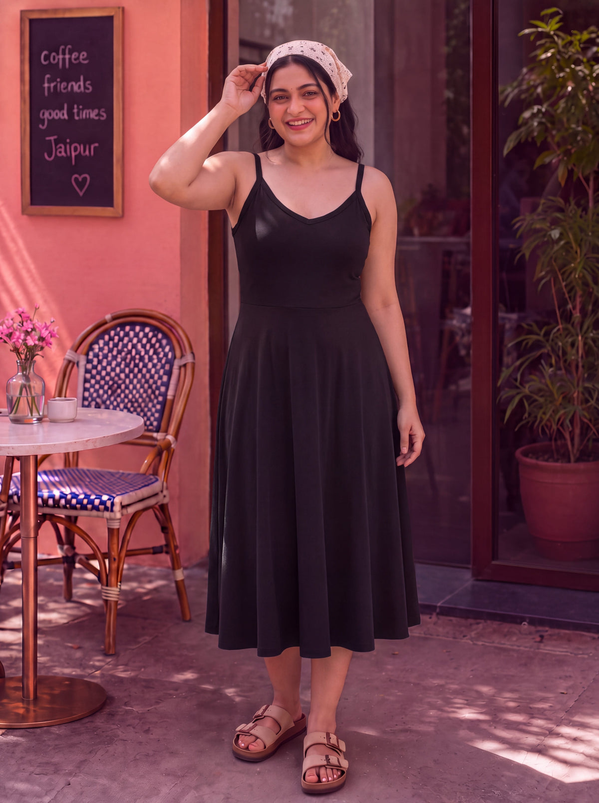 Joy Lycra Midi Dress